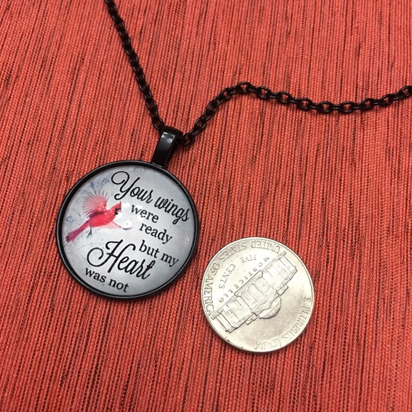 (i2) Cardinal Necklace-Your Wings Were Ready - Picture 3 of 6